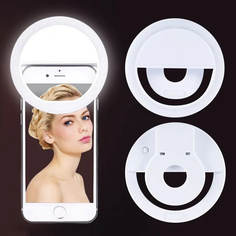 Photography Lighting Tent - Lampu Ring LED swafoto isi ulang