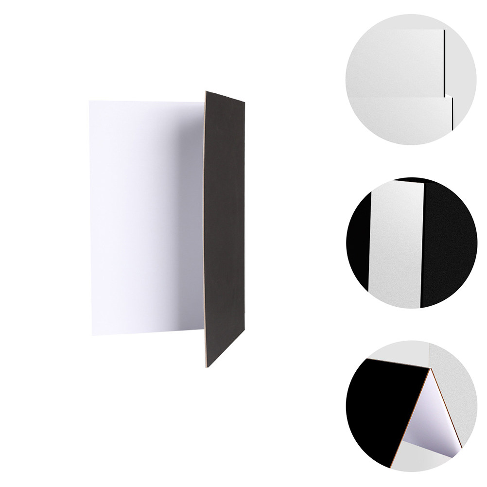 Photography Lighting White Background - Papan Reflektor Lipat Hitam Putih Portabel