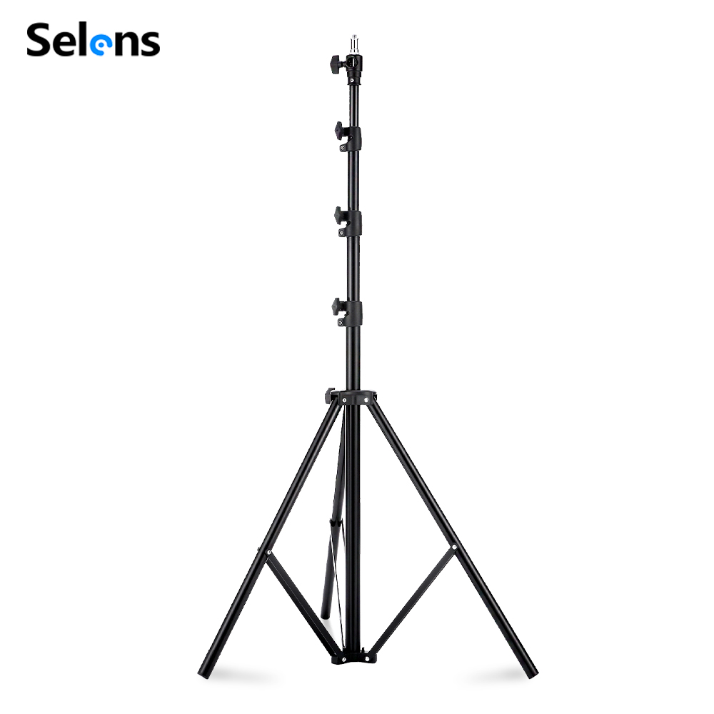 Photography Lighting Softbox - Statif Lampu Selens 2.2~3.95m dengan Bantalan