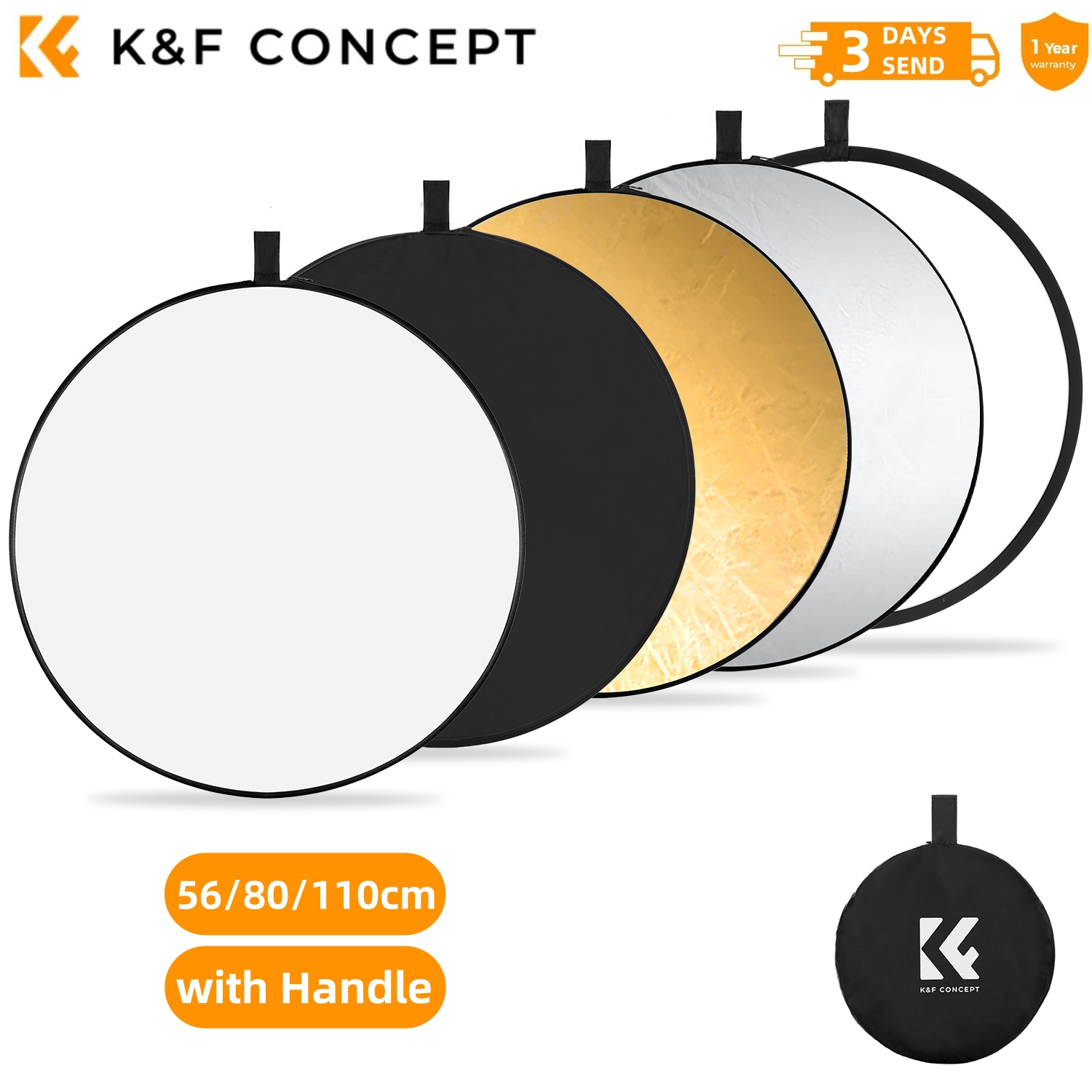 Photography Lighting Tent - K&F CONCEPT 56/80/110cm 5-in-1 Aksesori Tenda