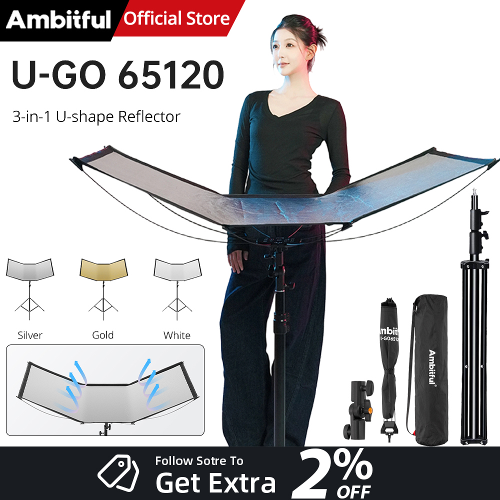 Photography Types Of Lighting - Kit Reflektor Diffuser Cahaya Tipe-U AMBITFUL