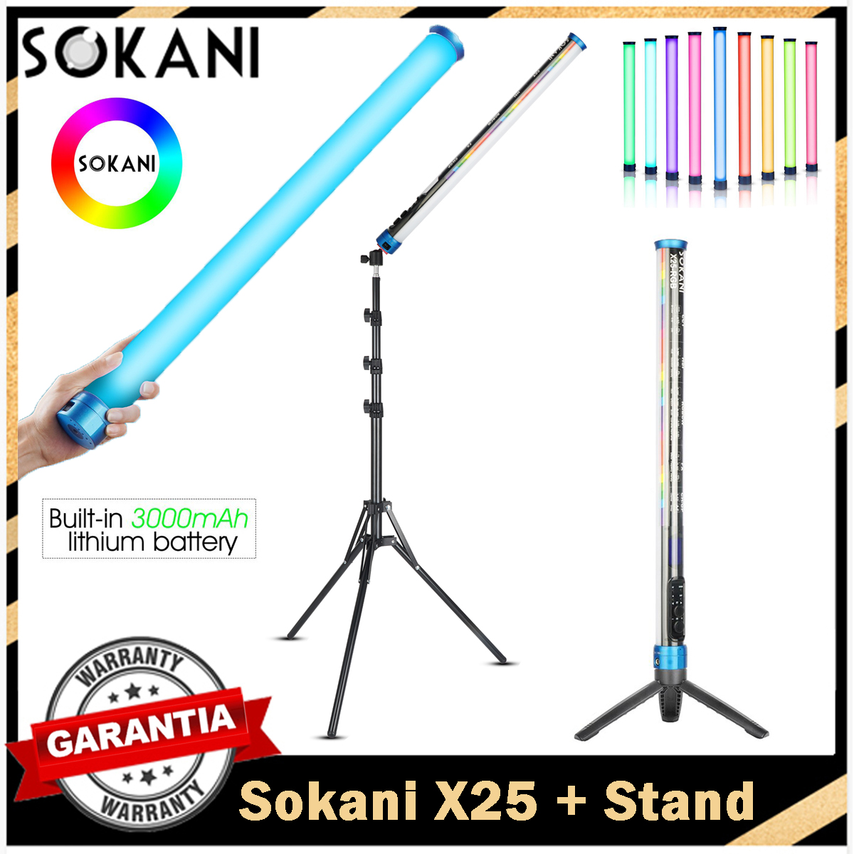 Photography Lighting Stick - Sokani X25 RGB Lampu Video LED