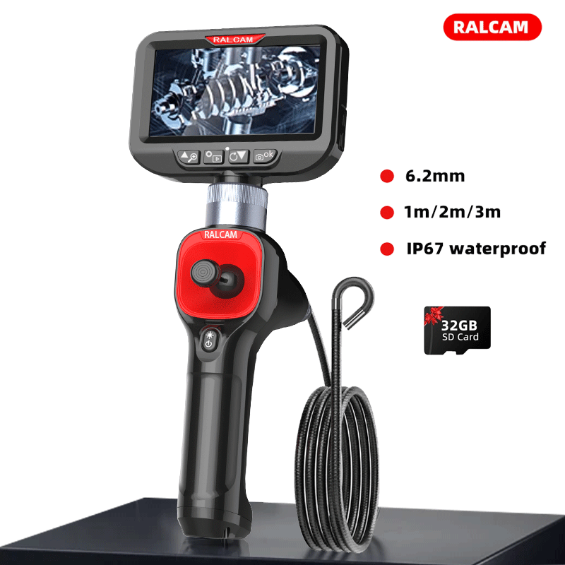 Photography Lighting Diagram - 360 ° Joystick Articulating Borescope, Kamera