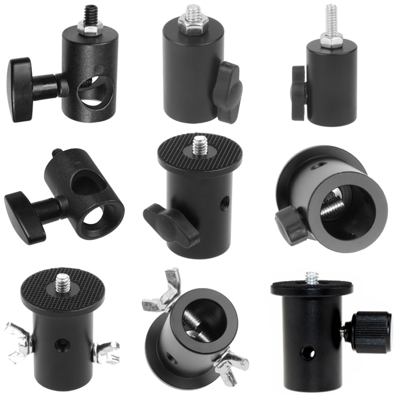 Photography Lighting Softbox - Adaptor dudukan lampu Tripod 1/4 