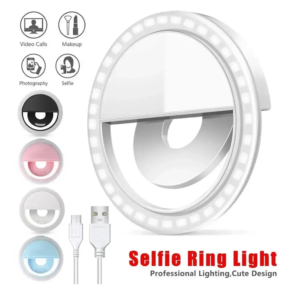 Photography Lighting Diagram - Lampu Cincin Swafoto LED Lampu Clip-On