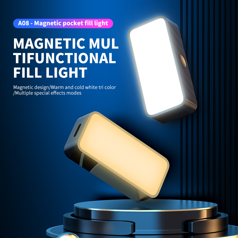 Photography Lighting Diagram - Lampu swafoto Mini portabel magnetis, lampu