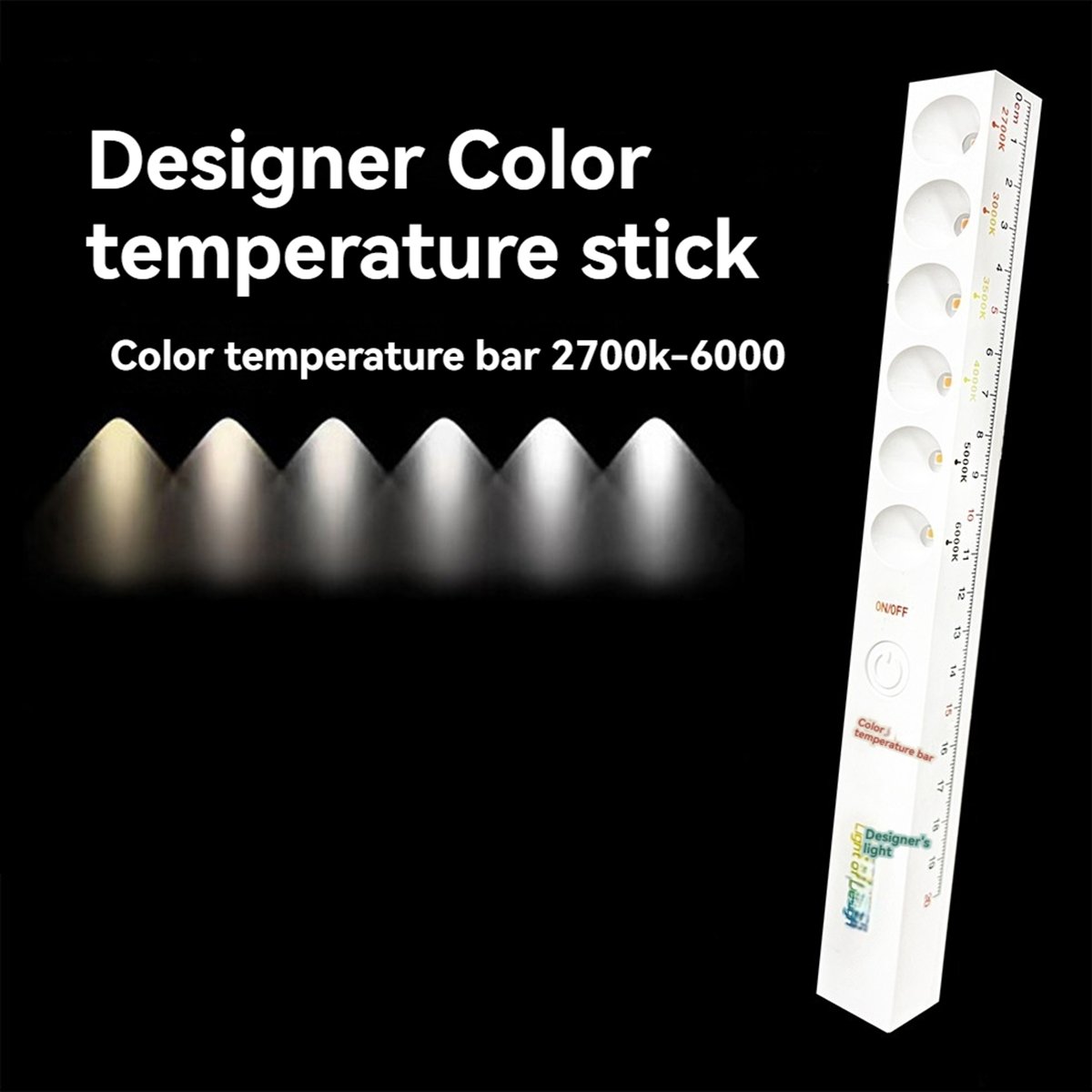 Photography Lighting Stick - Sep. 6Modes Lampu Suhu Warna Dapat