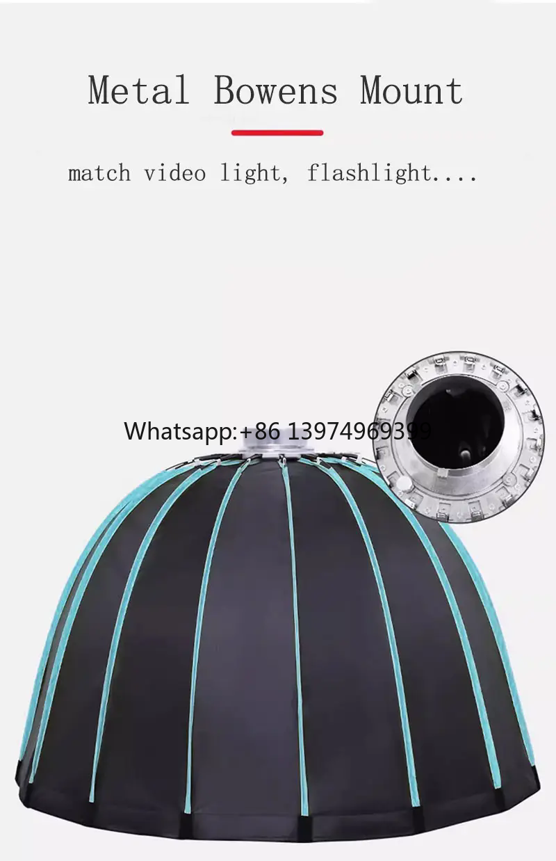 Photography Studio Lighting Set Up - Softbox Parabola Dalam 35in 90cm dengan