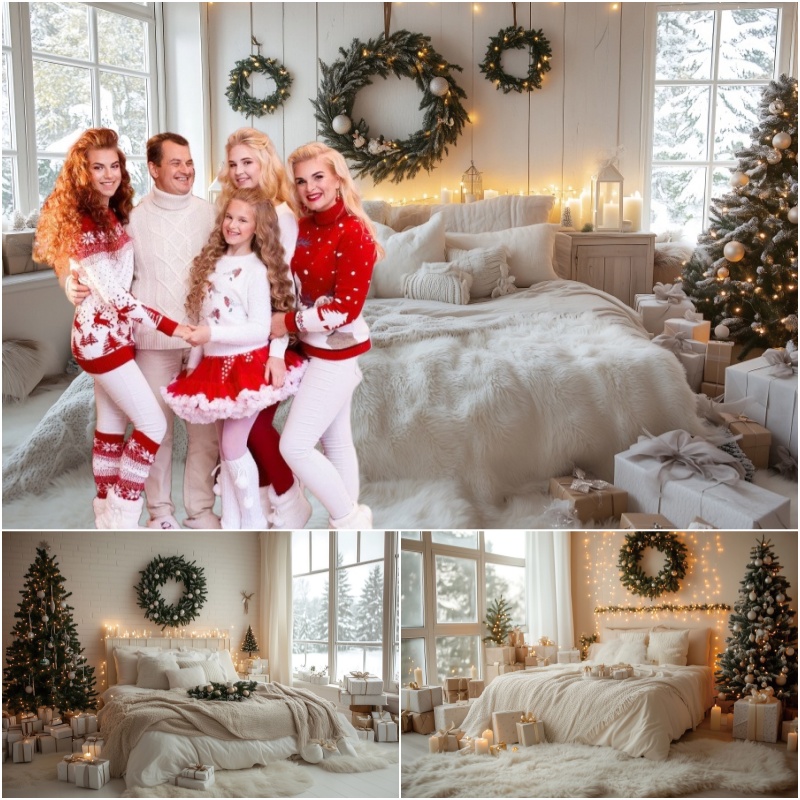 Photography Lighting White Background - Latar Belakang Fotografi Natal Musim Dingin