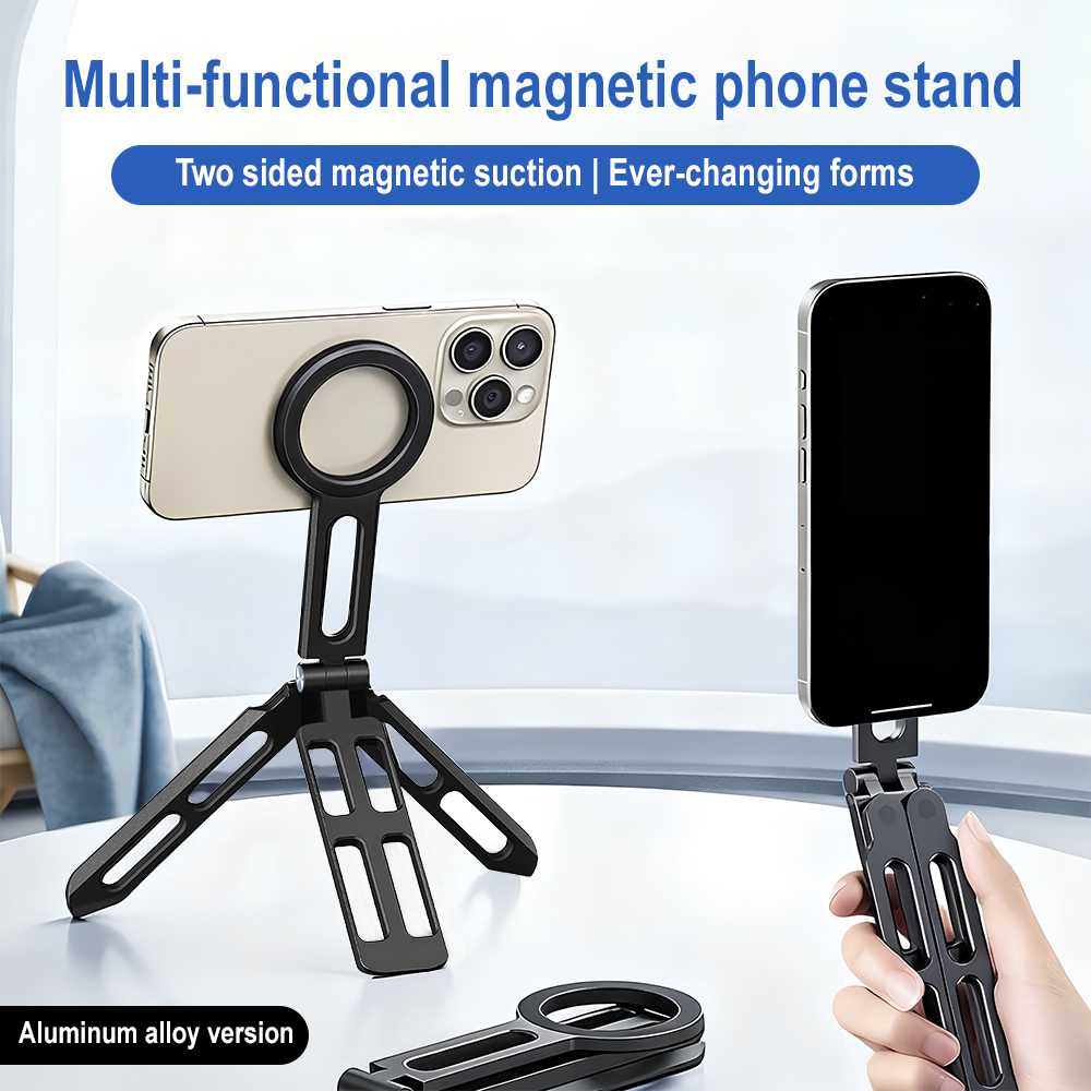 Photography With Lighting - Penyangga Ponsel Magnetik Empat-sumbu 360 °