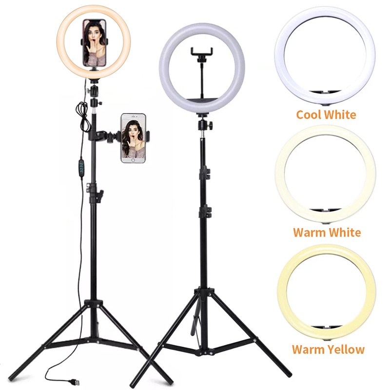 Lampu Cincin Selfie LED 6/10/1 - Photography Lighting Tent ulasan dan harga