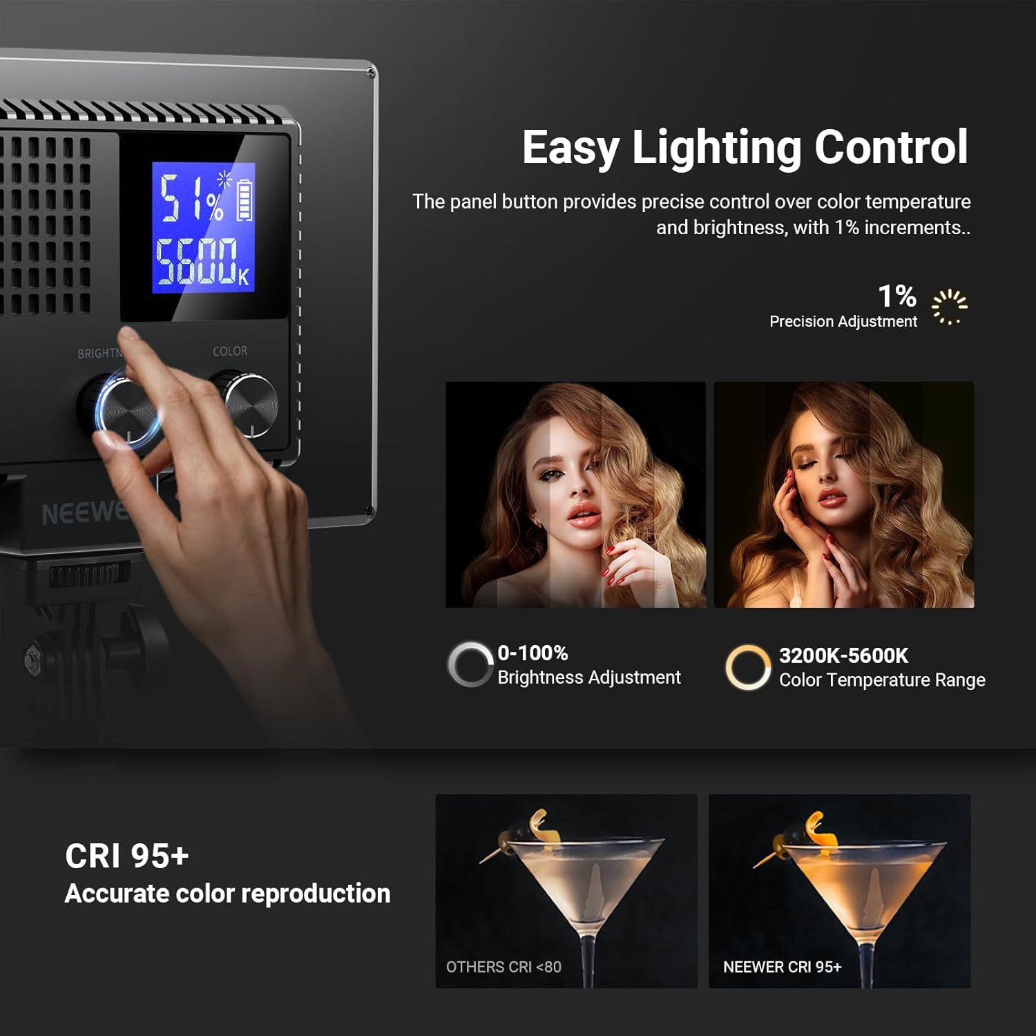 Panel Lampu LED NEEWER Basics  - Photography Lighting Basics ulasan dan harga