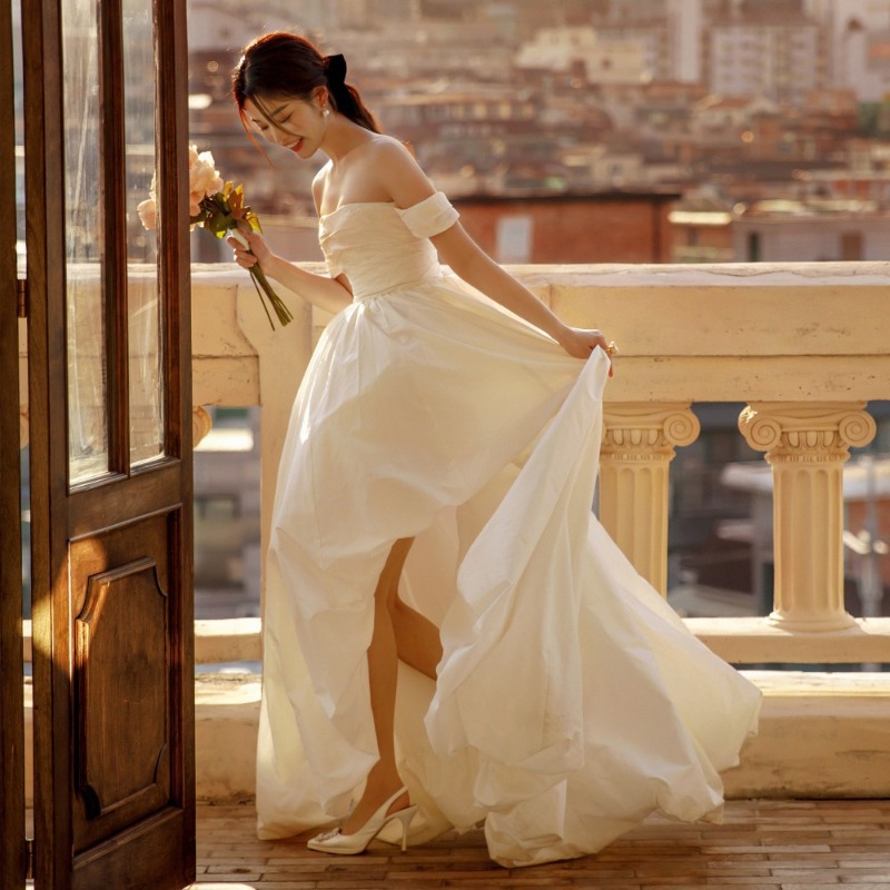 Gaun Pengantin Sederhana Tanpa - Photography With Lighting ulasan dan harga