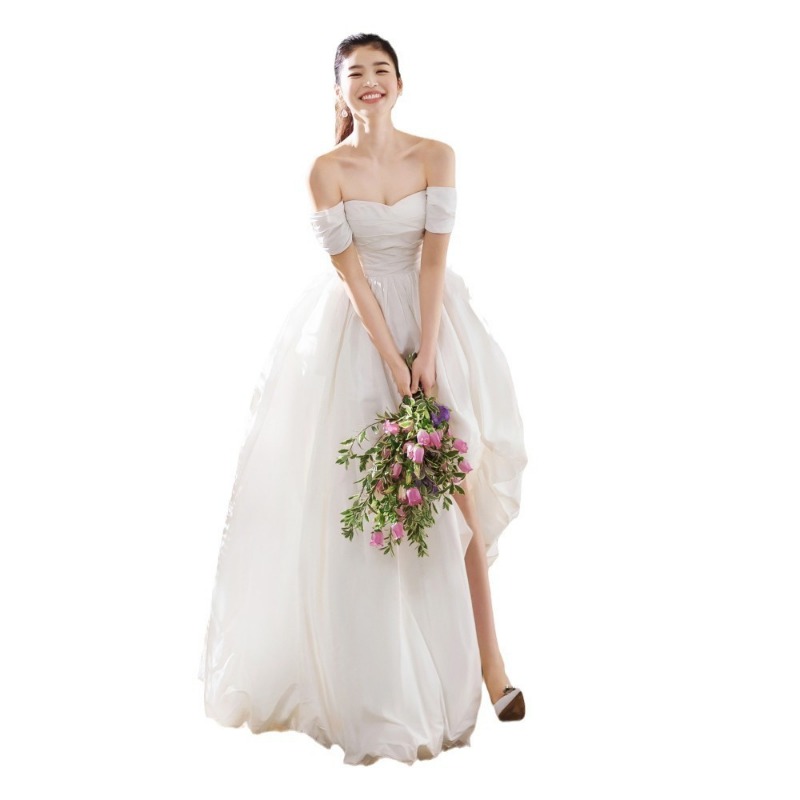 Gaun Pengantin Sederhana Tanpa - Photography With Lighting ulasan dan harga