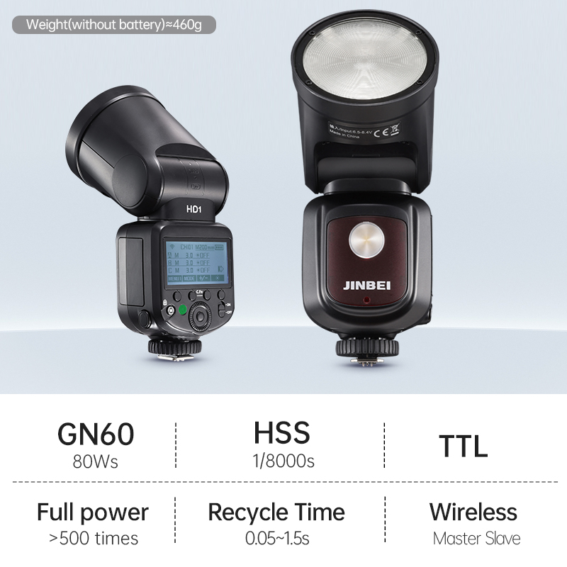JINBEI HD-1 Round-head HSS Spe - Photography With Lighting ulasan dan harga