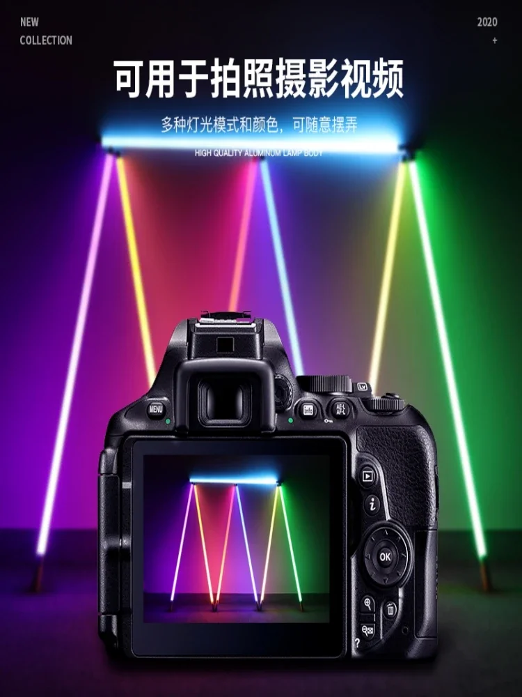 Lampu LED isi ulang warna-warn - Photography Lighting Composition ulasan dan harga