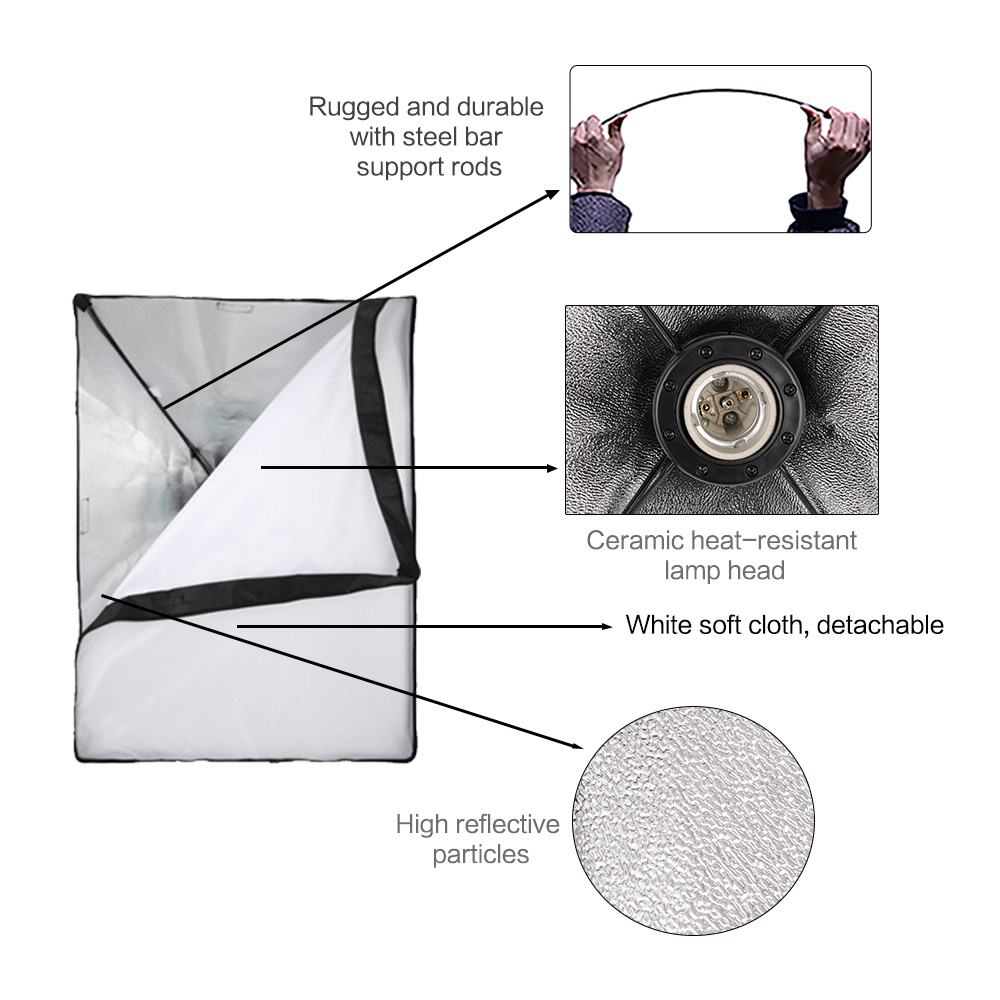 Kit Pencahayaan Studio Softbox - Photography Lighting Composition ulasan dan harga