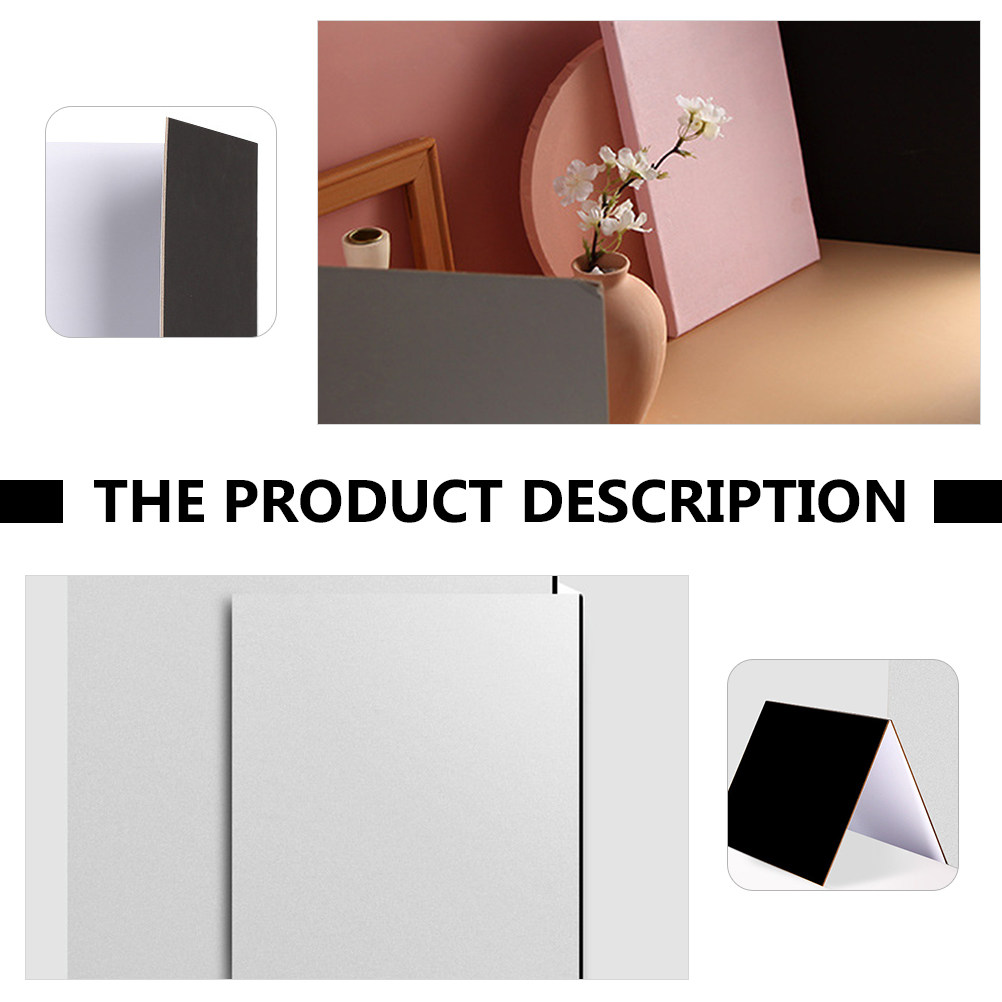 Papan Reflektor Lipat Hitam Pu - Photography Lighting White Background ulasan dan harga