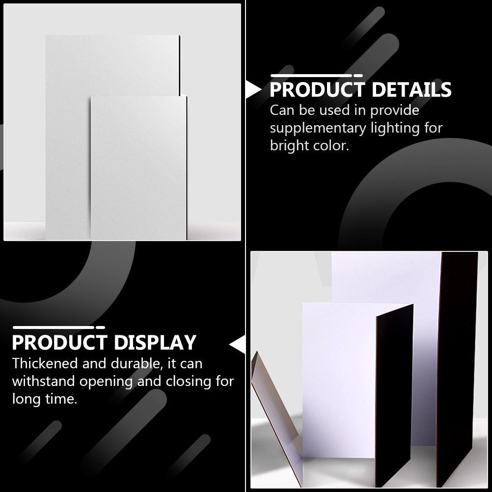 Papan Reflektor Lipat Hitam Pu - Photography Lighting White Background ulasan dan harga