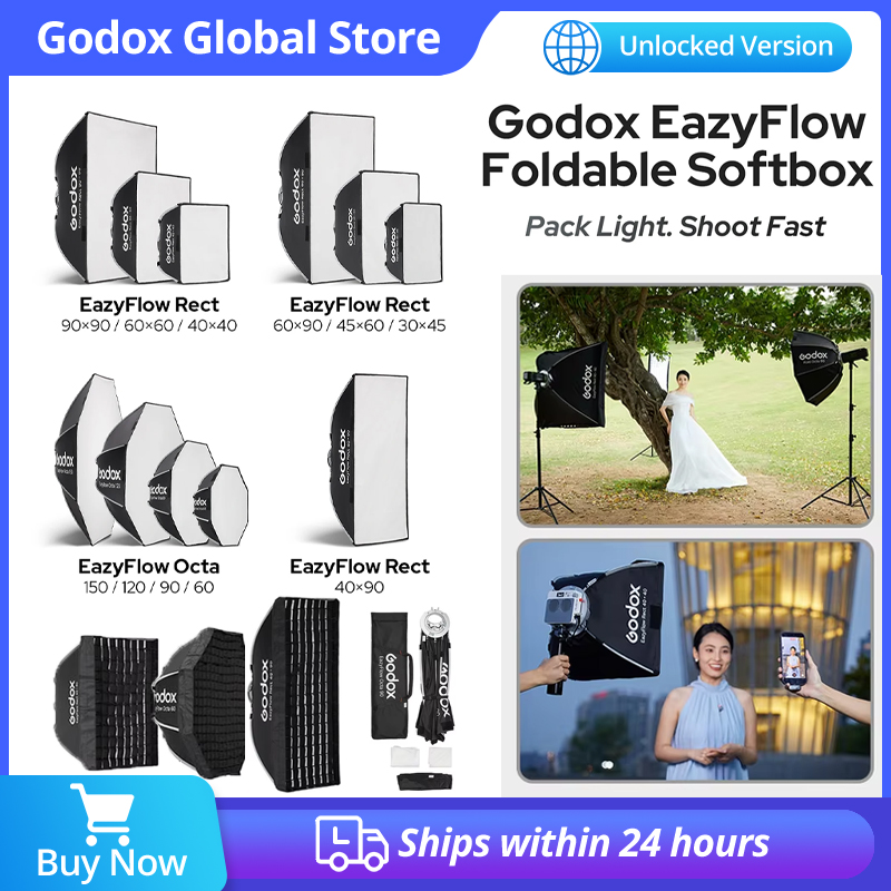 Godox EazyFlow Softbox Lipat d - Photography Studio Lighting Set Up ulasan dan harga