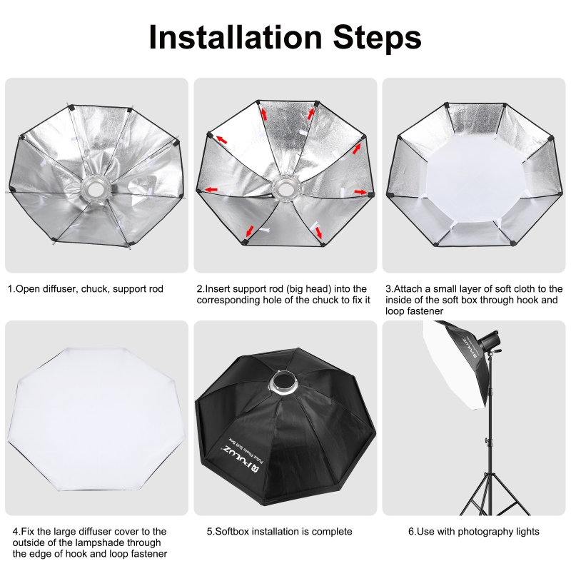 PULUZ Diffuser Fotografi, kota - Photography Lighting Softbox ulasan dan harga