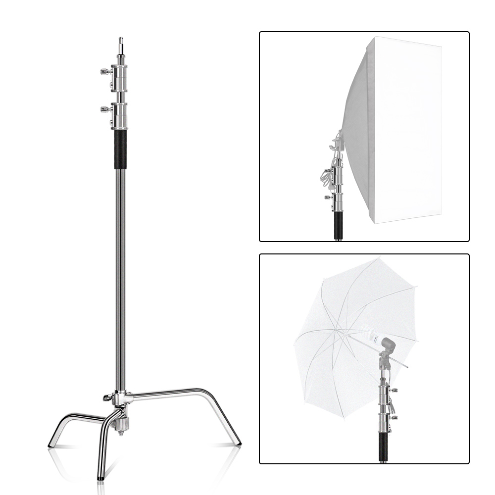 Dudukan Fotografi C-stand Baja - Photography Lighting Softbox ulasan dan harga