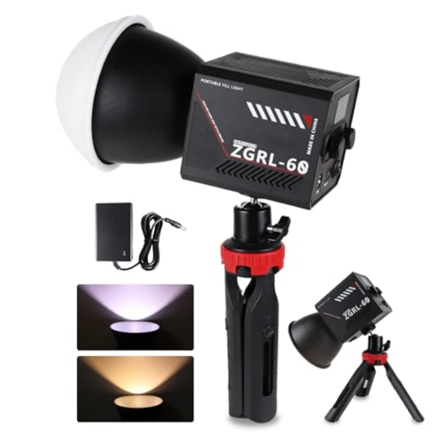 Lampu Video LED COB 60W Portab - Photography Lighting Color ulasan dan harga