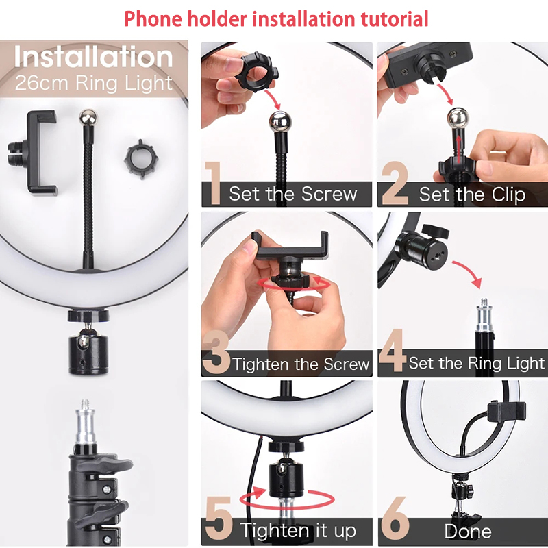 Lampu Video 16/26/33cm Selfie  - Photography Lighting Tent ulasan dan harga