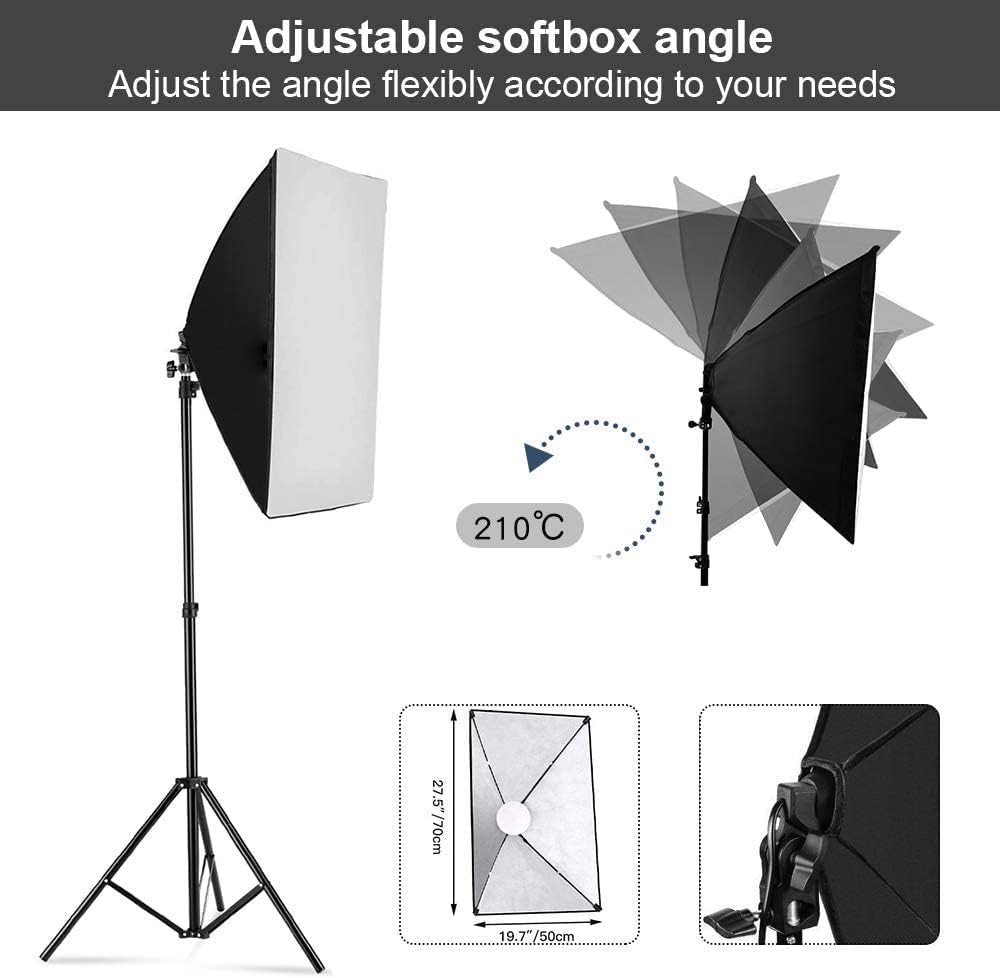 Kit Pencahayaan Softbox Fotogr - Photography Lighting Softbox ulasan dan harga