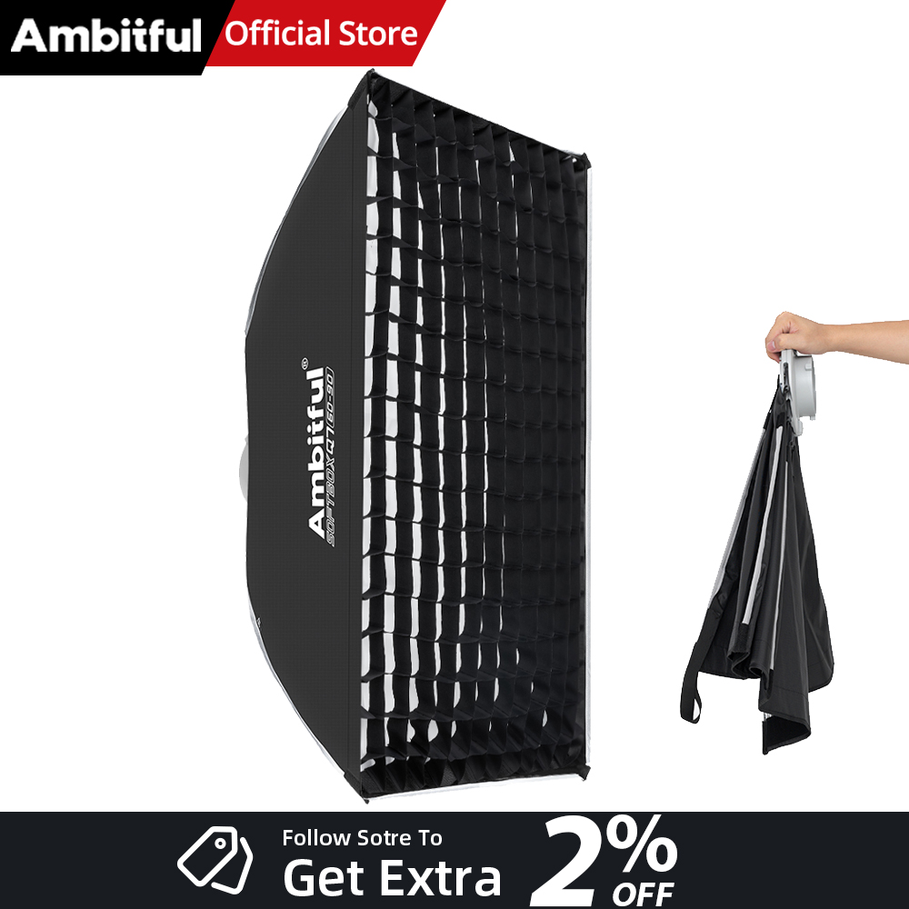 AMBITFUL Q7-II 60*90cm Bowens  - Photography Studio Lighting Set Up ulasan dan harga