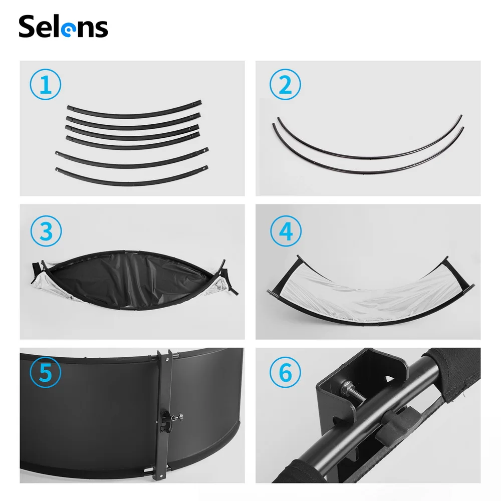Selens 4-IN-1 Reflektor Cahaya - Photography Types Of Lighting ulasan dan harga