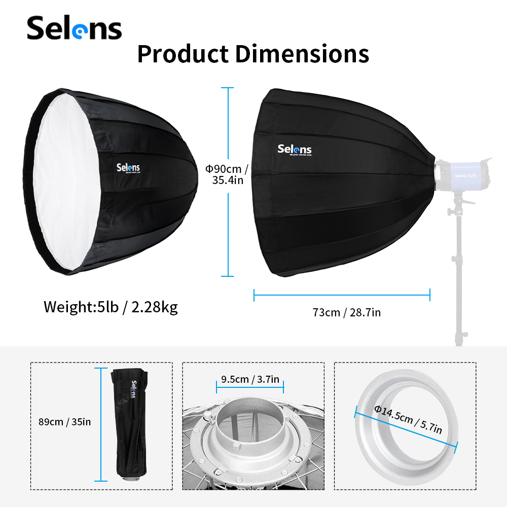 Softbox Reflector Payung Heksa - Photography Studio Lighting Set Up ulasan dan harga