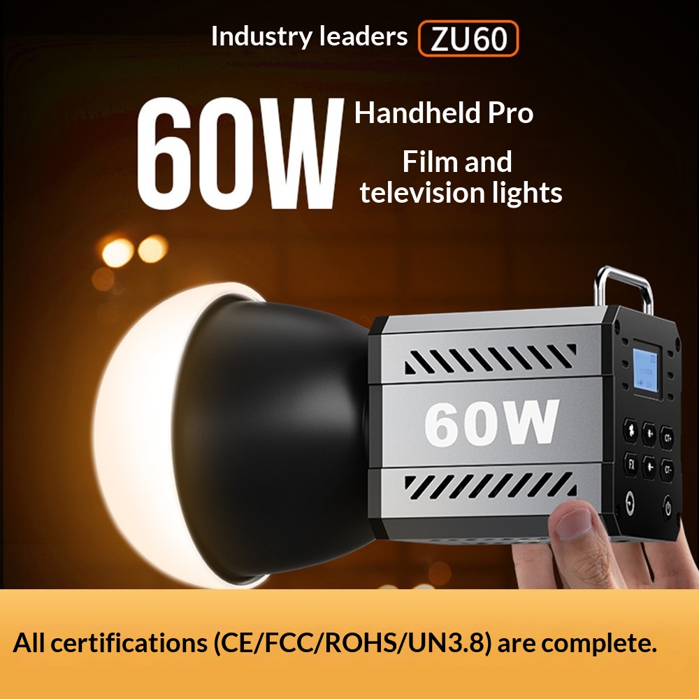 Lampu Video LED COB Mini 60W P - Photography And Videography Lighting ulasan dan harga
