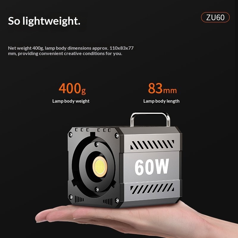 Lampu Video LED COB Mini 60W P - Photography And Videography Lighting ulasan dan harga