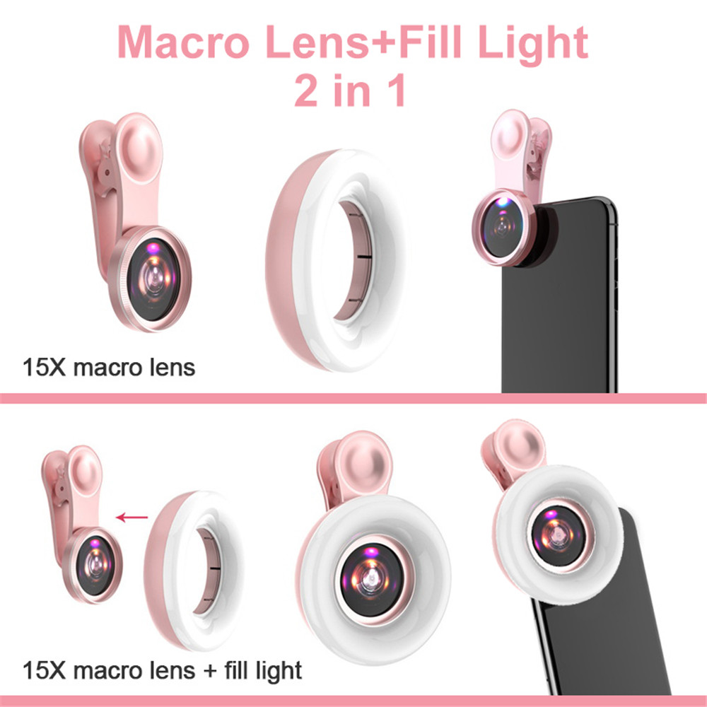 Lensa ponsel 15X makro lensa k - Photography Lighting Stick ulasan dan harga