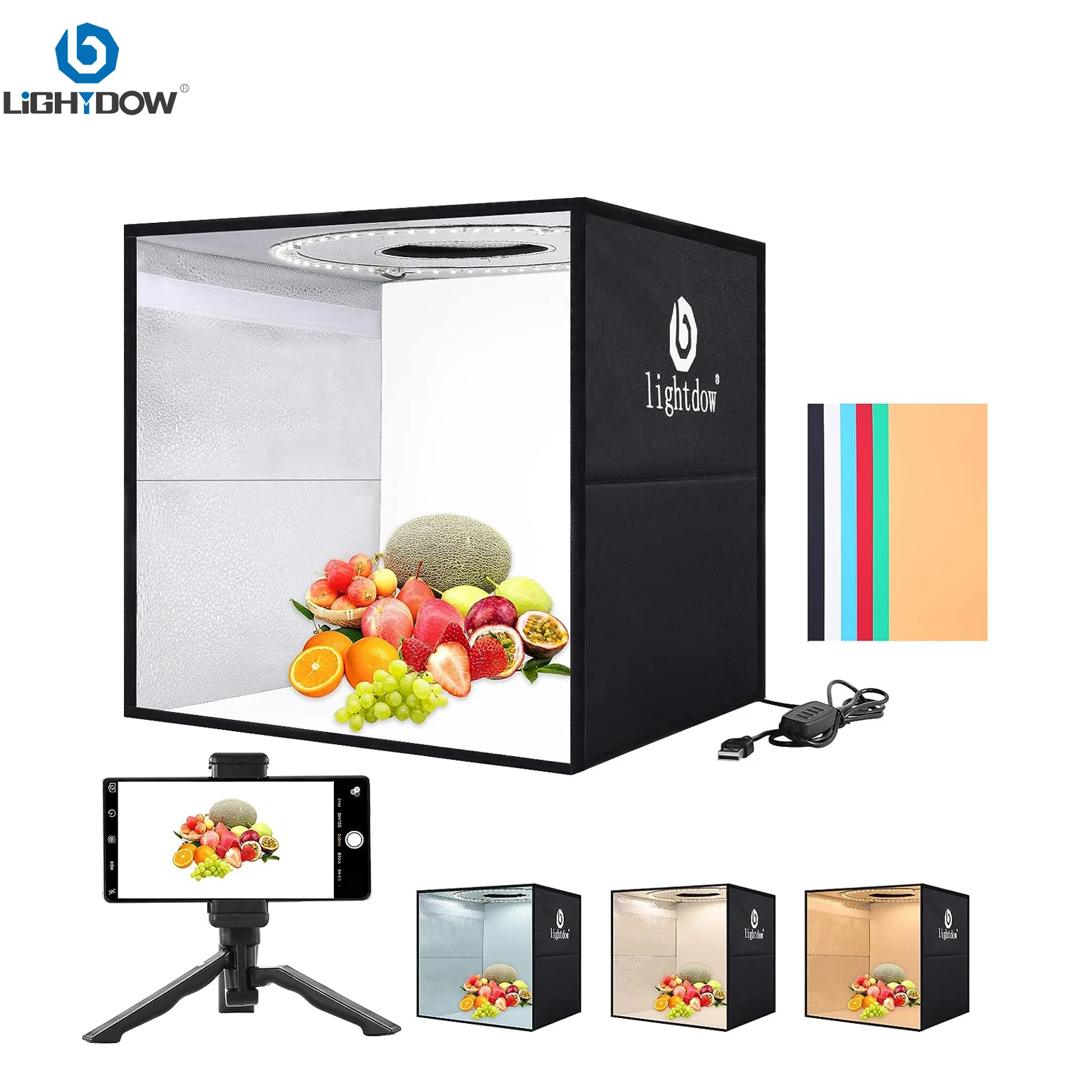 Lightdow Kotak Lampu LED Dimma - Photography Lighting Tent ulasan dan harga