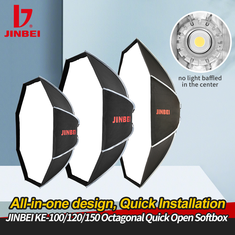 JINBEI KE- 150cm Soft Box Octa - Photography Studio Lighting Set Up ulasan dan harga