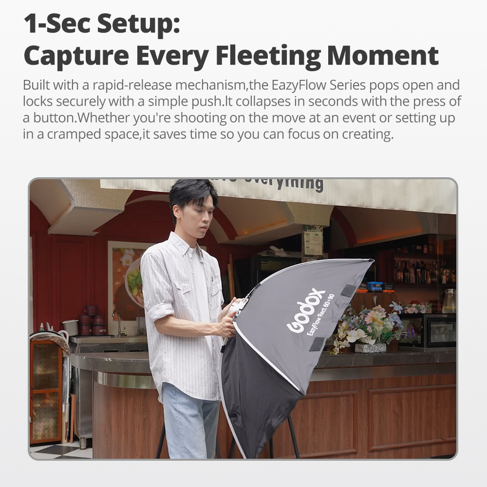 Godox EazyFlow seri Softbox Li - Photography Lighting Softbox ulasan dan harga