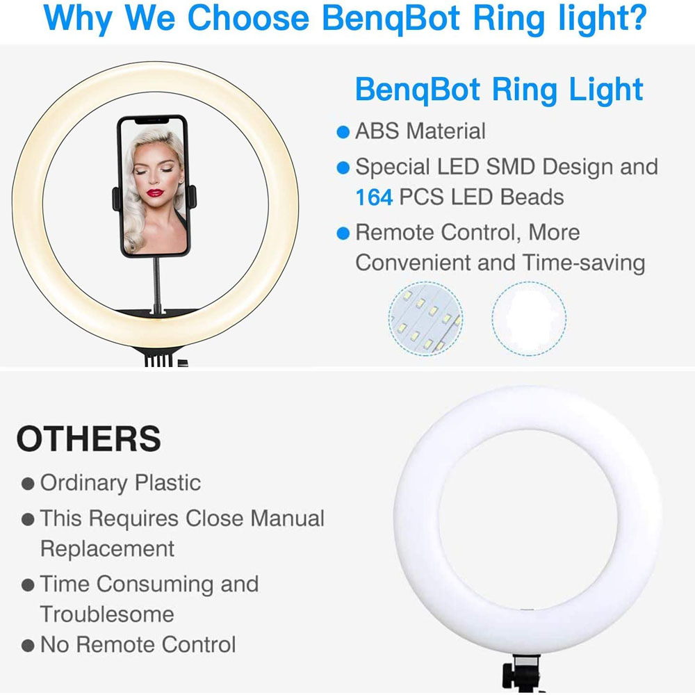 Lampu Ring LED 26 33CM dengan  - Photography Lighting Stick ulasan dan harga