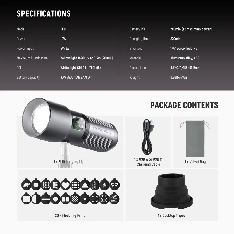 Senter Fotografi RGB BASICS de - Photography Lighting Basics ulasan dan harga